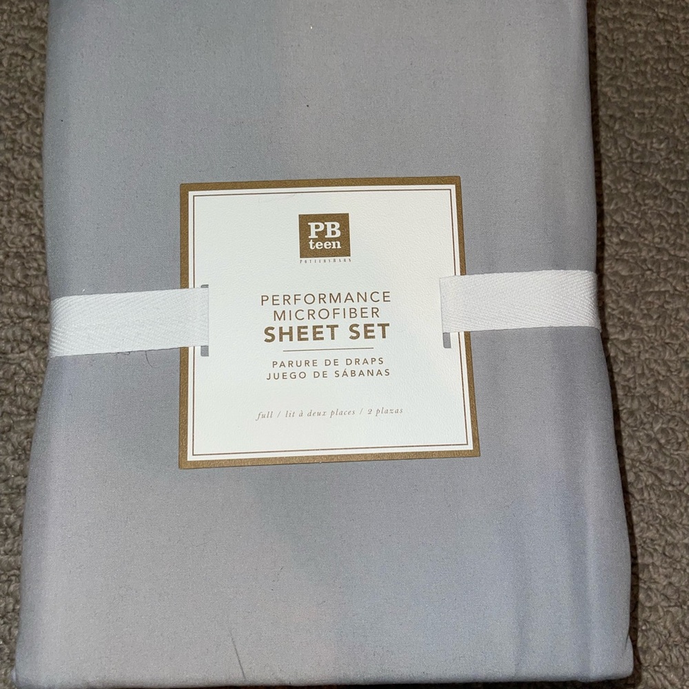 Potterybarn teen microfiber sheets